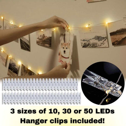 LED Fairy String Lights + Clips - PocketStudio