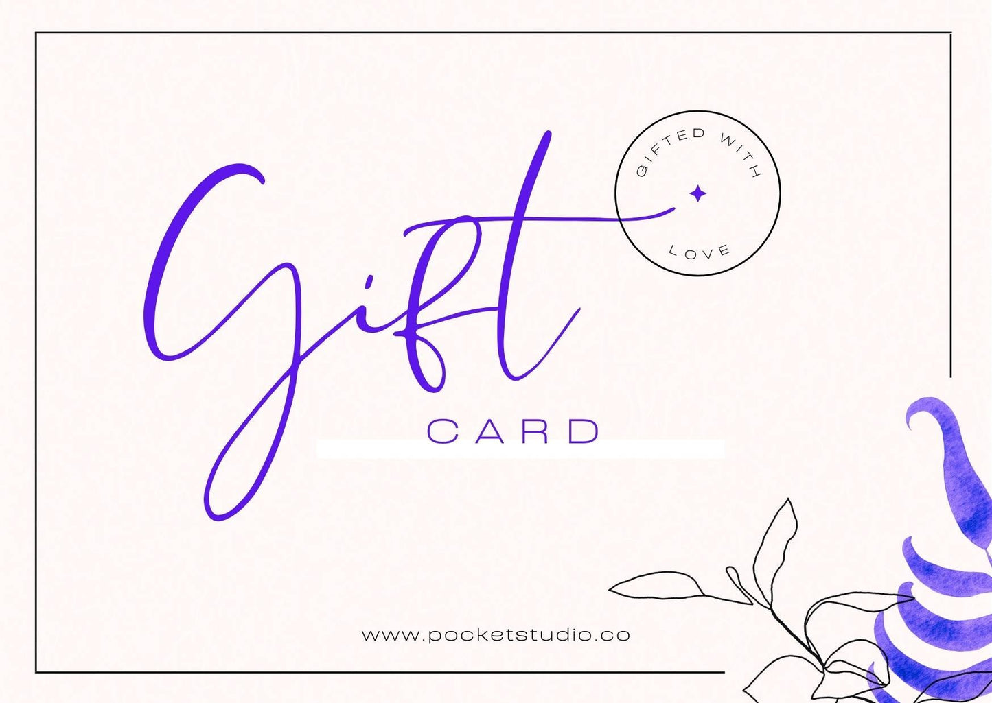 PocketStudio Gift Card - PocketStudio